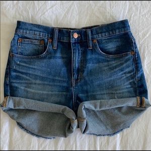 Madewell High Rise Denim Shorts